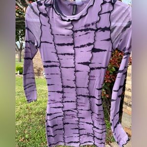 H&M purple and black dress